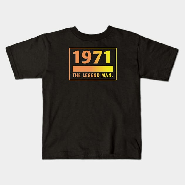 1971 birthday Kids T-Shirt by BlackMeme94